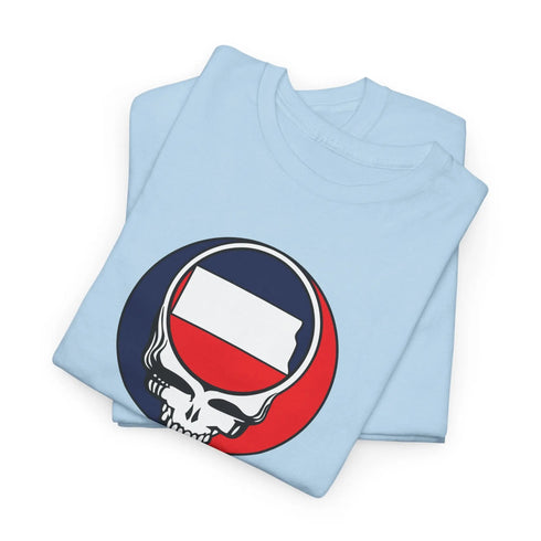 North Dakota Map Stealie Grateful Dead T-Shirt