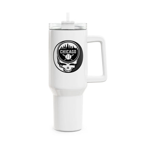 Grateful Dead - Chicago White Sox "Fat Man" Tumbler, Double Insulated 40oz Travel Mug - StealieShop