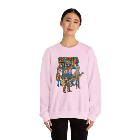 Grateful Dead - Jerry and The Band | Life is dead. Crewneck Sweatshirt - StealieShop