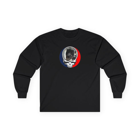 Custom Dog Stealie Grateful Dead Long Sleeve Tee (120)
