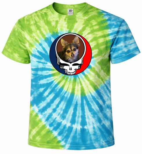 1447 - Custom Stealie Tie-Dye