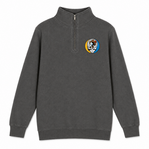 UCLA - Premium Grateful Dead Quarter-Zip Pullover - Charcoal - 6