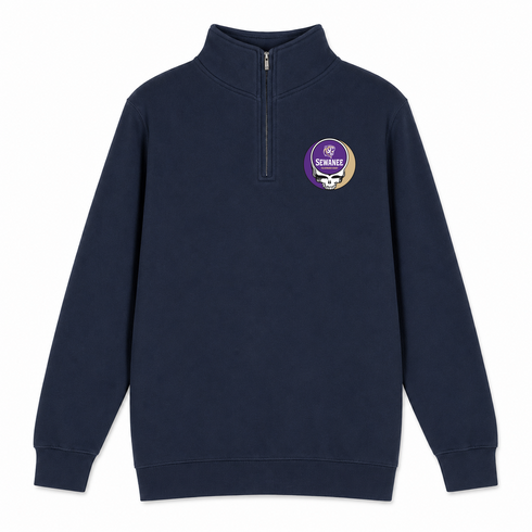 Sewanee - Premium Grateful Dead Quarter-Zip Pullover - Navy - 3
