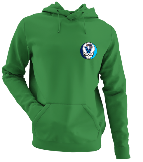 Villanova - Premium Grateful Dead Left Chest Hoodie - Irish Green