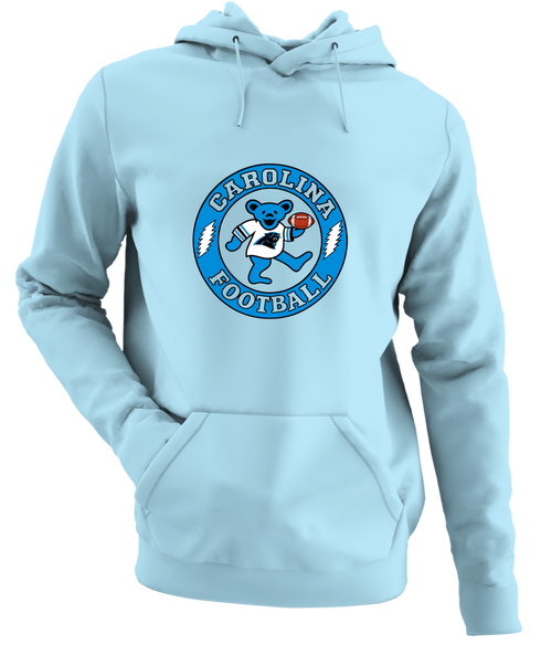 Carolina Football Dancing Bear - Premium Grateful Dead Hoodie - Light Blue