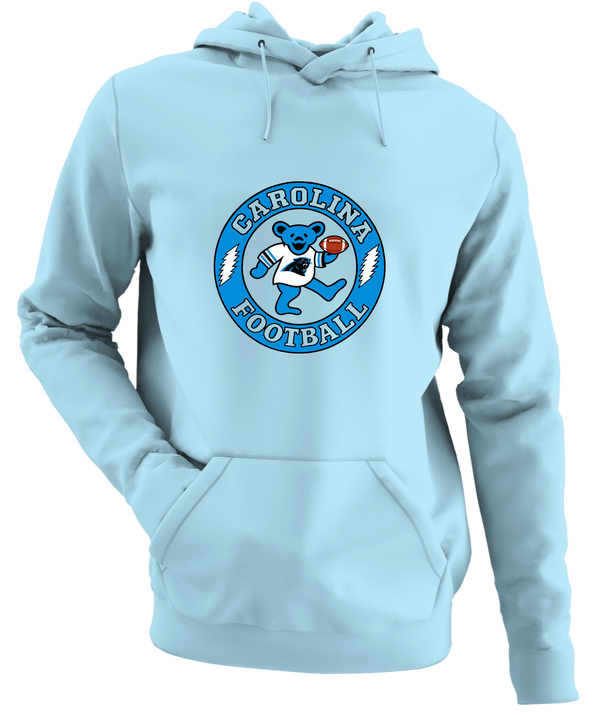 Carolina Football Dancing Bear - Premium Grateful Dead Hoodie - Light Blue