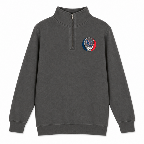 Lewis & Clark University - Premium Grateful Dead Quarter-Zip Pullover - Charcoal - 5