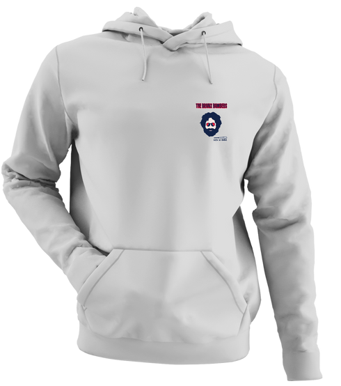 Bronx Bombers Jerry - Life is dead.® Yankees - Premium Grateful Dead Left Chest Hoodie - Sport Grey