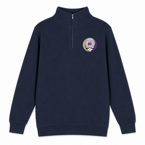 Western Carolina University - Premium Grateful Dead Quarter-Zip Pullover - Navy - 3