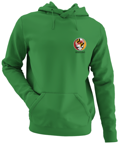 University of Maryland - Premium Grateful Dead Left Chest Hoodie - Irish Green - 6