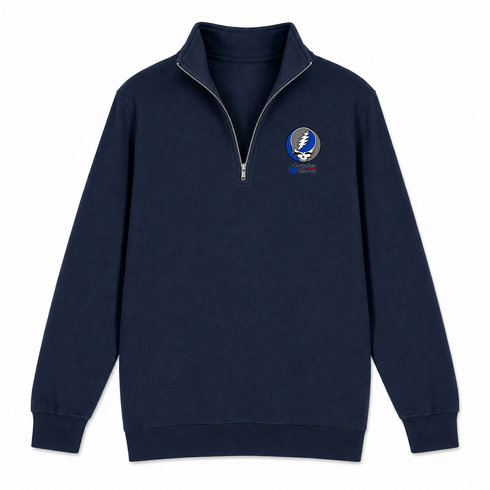 Georgia State University - Premium Grateful Dead Quarter-Zip Pullover - Navy - 4