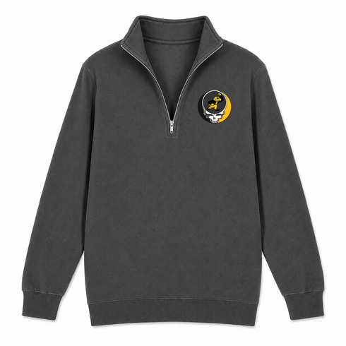 University of Iowa - Premium Grateful Dead Quarter-Zip Pullover - Charcoal - 6