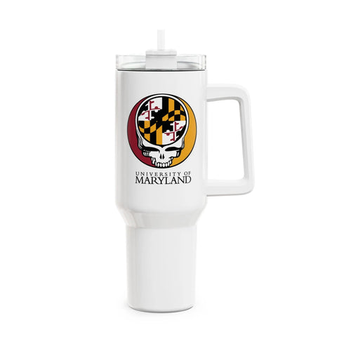 Grateful Dead - University of Maryland Stealie "Fat Man" Tumbler, Double Insulated 40oz Travel Mug - StealieShop