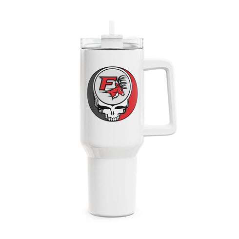 Grateful Dead - Fairfield University Stealie "Fat Man" Tumbler, Double Insulated 40oz Travel Mug - StealieShop