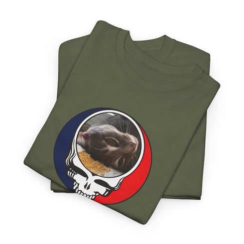 Custom Cat Stealie Unisex Grateful Dead T-Shirt (57)