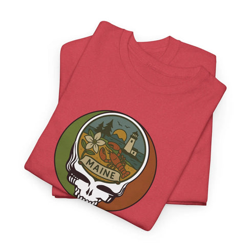 Grateful Dead - Maine Stealie Grateful Dead Grateful Dead T-Shirt - StealieShop