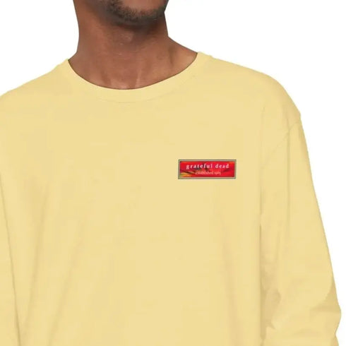 Grateful Dead - Grateful Dead Tie Dye Dancing Bear Two Sided Vineyard Collection Garment-dyed Long Sleeve T-Shirt - StealieShop