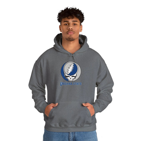 Indiana State University Grateful Dead Steal Your Face Unisex Hoodie StealieShop