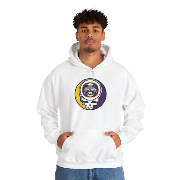 Grateful Dead - Oconomowoc High School - Raccoons Stealie Unisex Heavy Blend Hoodie - StealieShop