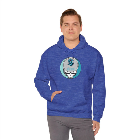 Seattle Kraken Grateful Dead Unisex Heavy Blend Hoodie StealieShop