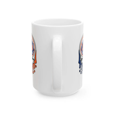 New York Mets Logo Dripping Stealie Grateful Dead Coffee Mug