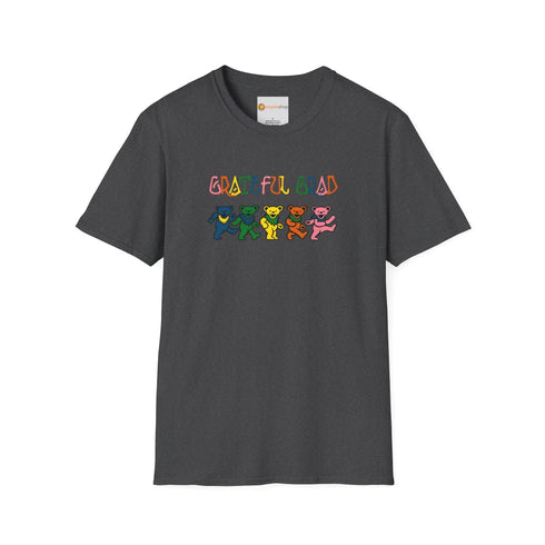 Grateful Dead - Grateful Grad Colors Dancing Bears Grateful Dead T-Shirt - StealieShop