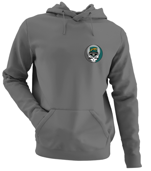 Jacksonville Football - Premium Grateful Dead Left Chest Hoodie - Charcoal - 8