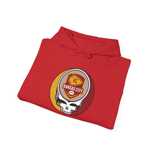 Grateful Dead - Kansas City Chiefs Stealie Grateful Dead Hooded Sweatshirt - NFL - StealieShop