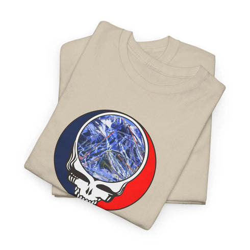 Crested Butte Trail Map Stealie Grateful Dead T-Shirt