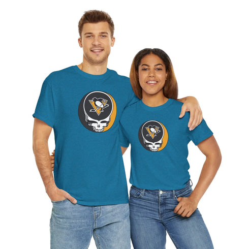 Pittsburgh Penguins Grateful Dead Steal Your Face T-Shirt StealieShop