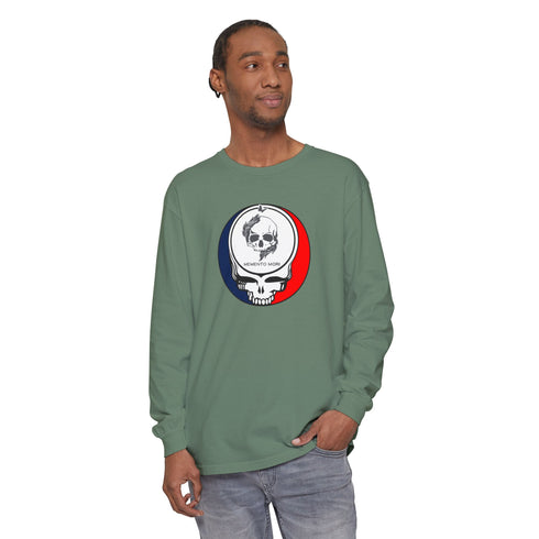 MEMENTO MORI Garment-Dyed Long Sleeve T-Shirt