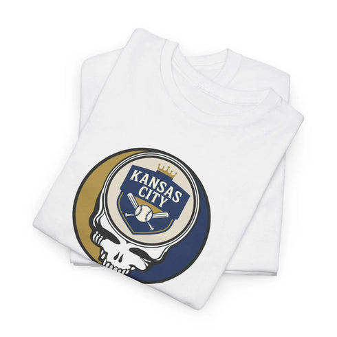 Grateful Dead - The Ballpark Collection: Kansas City Baseball Edition Grateful Dead Steal Your Face T-Shirt - MLB - StealieShop