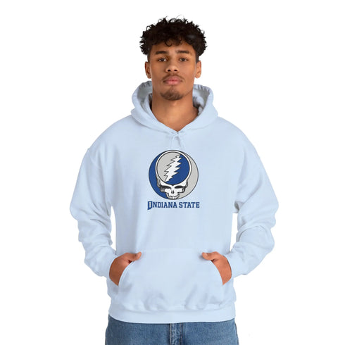 Indiana State University Grateful Dead Steal Your Face Unisex Hoodie StealieShop