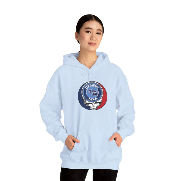 Tennessee Titans Grateful Dead Hooded Sweatshirt - NFL Fan Apparel - StealieShop