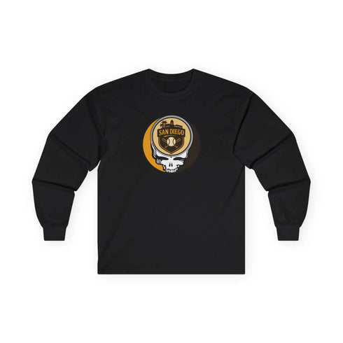 Grateful Dead - San Diego Padres Stealie Grateful Dead Long Sleeve Tee - MLB - StealieShop