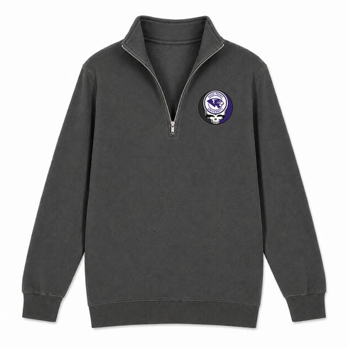 High Point University - Premium Grateful Dead Quarter-Zip Pullover - Charcoal - 6
