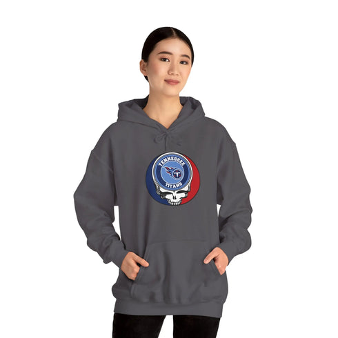Tennessee Titans Grateful Dead Hooded Sweatshirt - NFL Fan Apparel - StealieShop