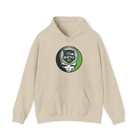Grateful Dead - Seattle Seahawks Stealie Grateful Dead Hooded Sweatshirt - NFL - StealieShop