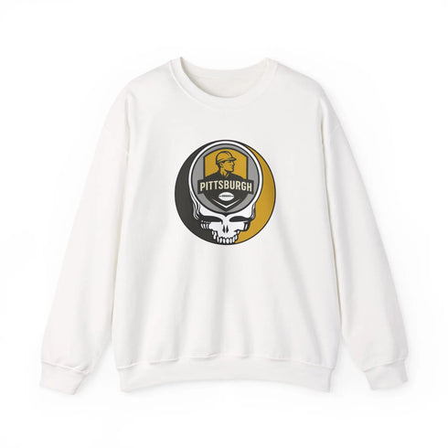 Grateful Dead - Pittsburgh Steelers Grateful Dead Stealie Crewneck Sweatshirt - NFL - StealieShop