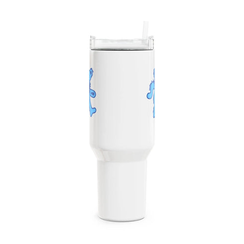 Grateful Dead - Blue Dancing Bear "Fat Man" Tumbler, Double Insulated 40oz Travel Mug - StealieShop