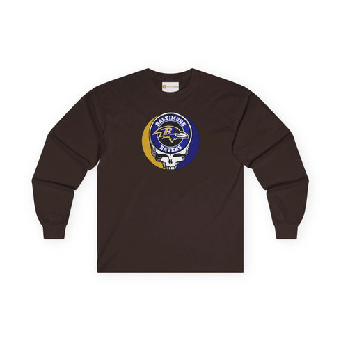 Baltimore Ravens Grateful Dead Long Sleeve Tee Printify