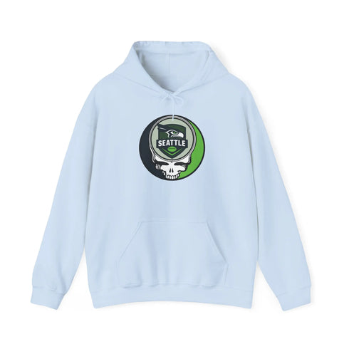 Grateful Dead - Seattle Seahawks Stealie Grateful Dead Hooded Sweatshirt - NFL - StealieShop