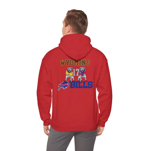Buffalo Bills x Wyoming Cowboys Dancing Bear Unisex Hoodie StealieShop