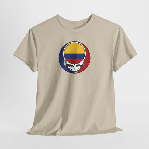 Colombia Flag Stealie Unisex Grateful Dead T-Shirt