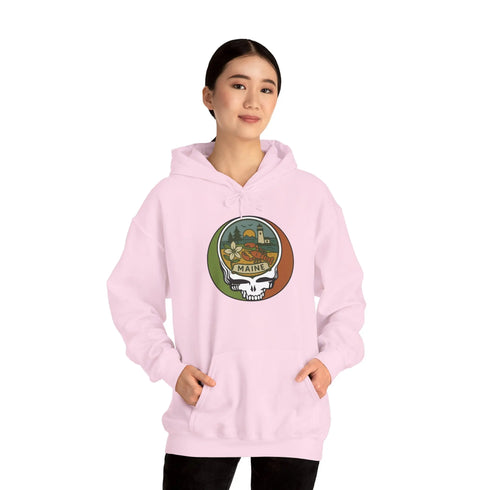 Grateful Dead - Maine State Stealie Unisex Heavy Blend Hoodie - StealieShop