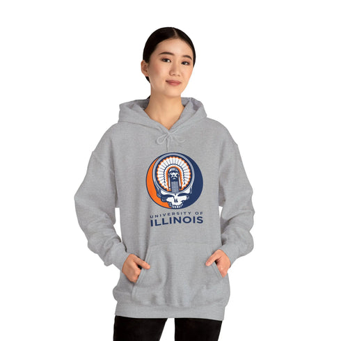 Grateful Dead - Chief Illiniwek Unisex Heavy Blend Hoodie - StealieShop