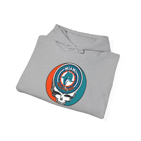 Miami Dolphins Original Stealie Grateful Dead Hooded Sweatshirt - NFL