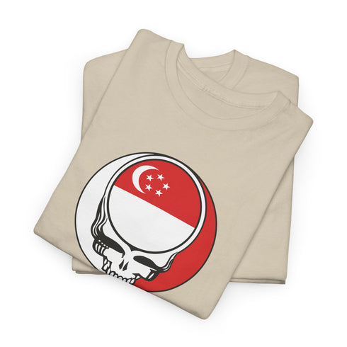 Singapore Flag Stealie Unisex Grateful Dead T-Shirt