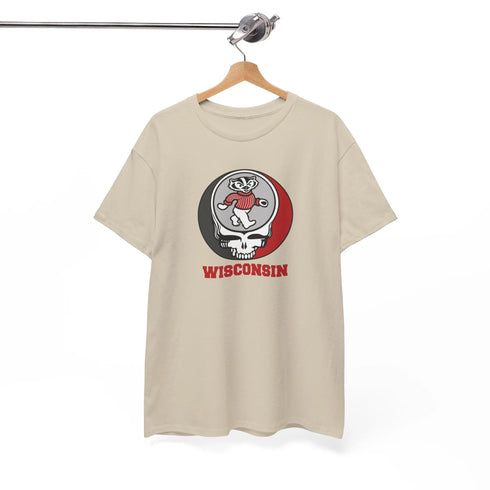 Grateful Dead - Wisconsin Dancing Badger Stealie Grateful Dead T-Shirt - StealieShop