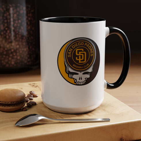 Grateful Dead - The Ballpark Collection: San Diego Baseball Edition Grateful Dead Stealie Coffee Mug - StealieShop
